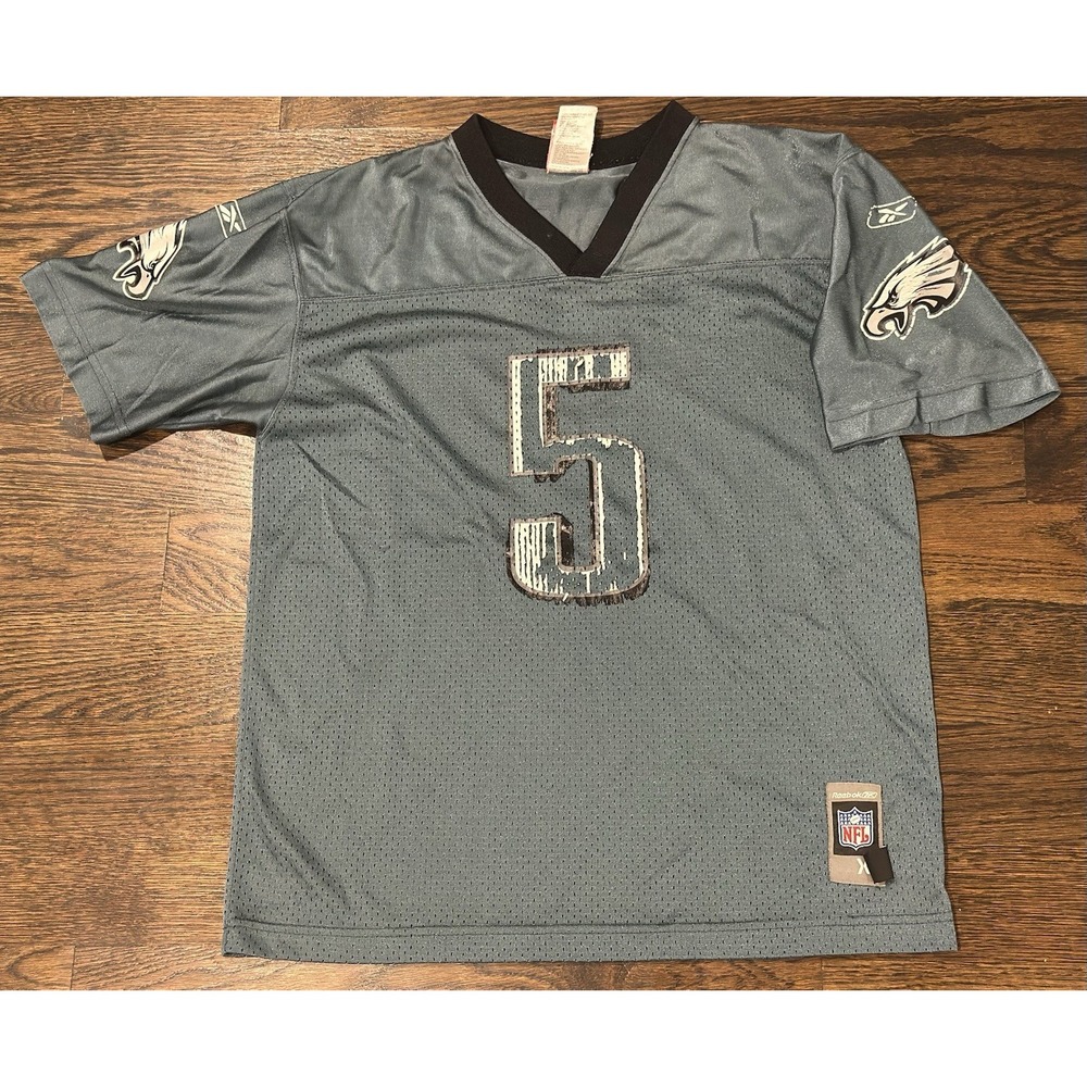 Philadelphia Eagles McNabb Jersey Kids youth  Xl Green Reebok NFL-fair